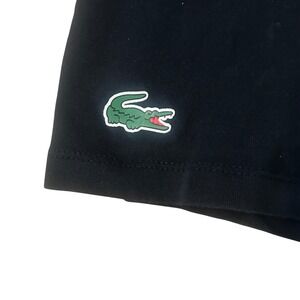 Lacoste Black V Neck Short Sleeve Underwear T Shirt Size M Cotton Blend